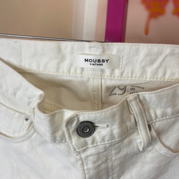 NWT MOUSSY VINTAGE burnside skinny jeans - white 010 - Picture 5 of 16